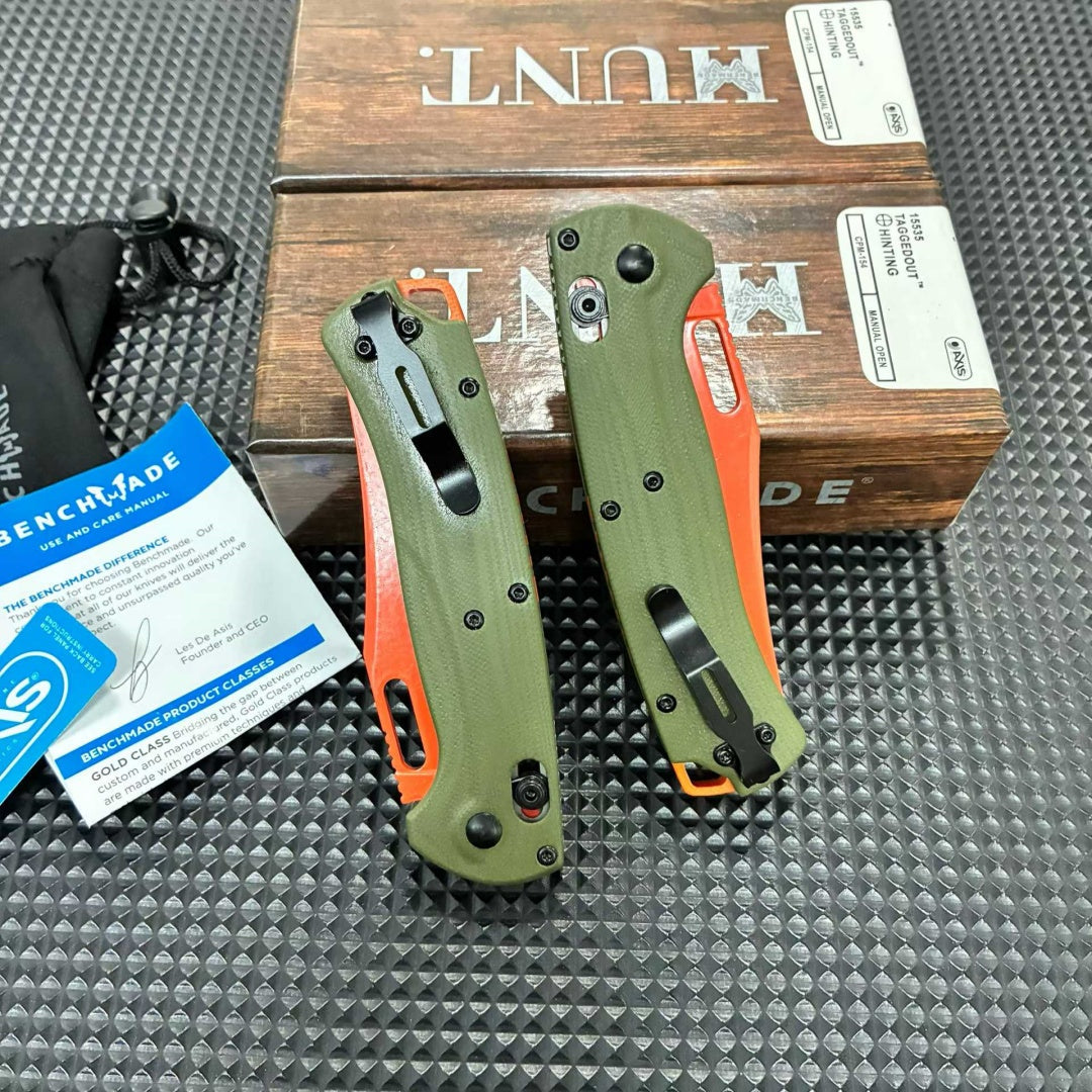Butterfly 15535 Folding Knife, Green G10 Handle