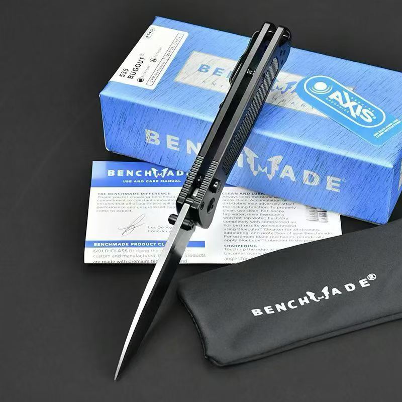 BM 535 Classic Tactical Knife, Camping Survival Pocket Knife, EDC Self‑Defense Tool