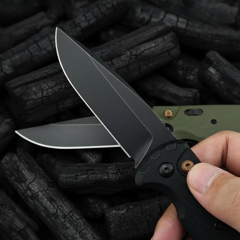 4300BK-02 CLA Utility Button Lock Folding Knife