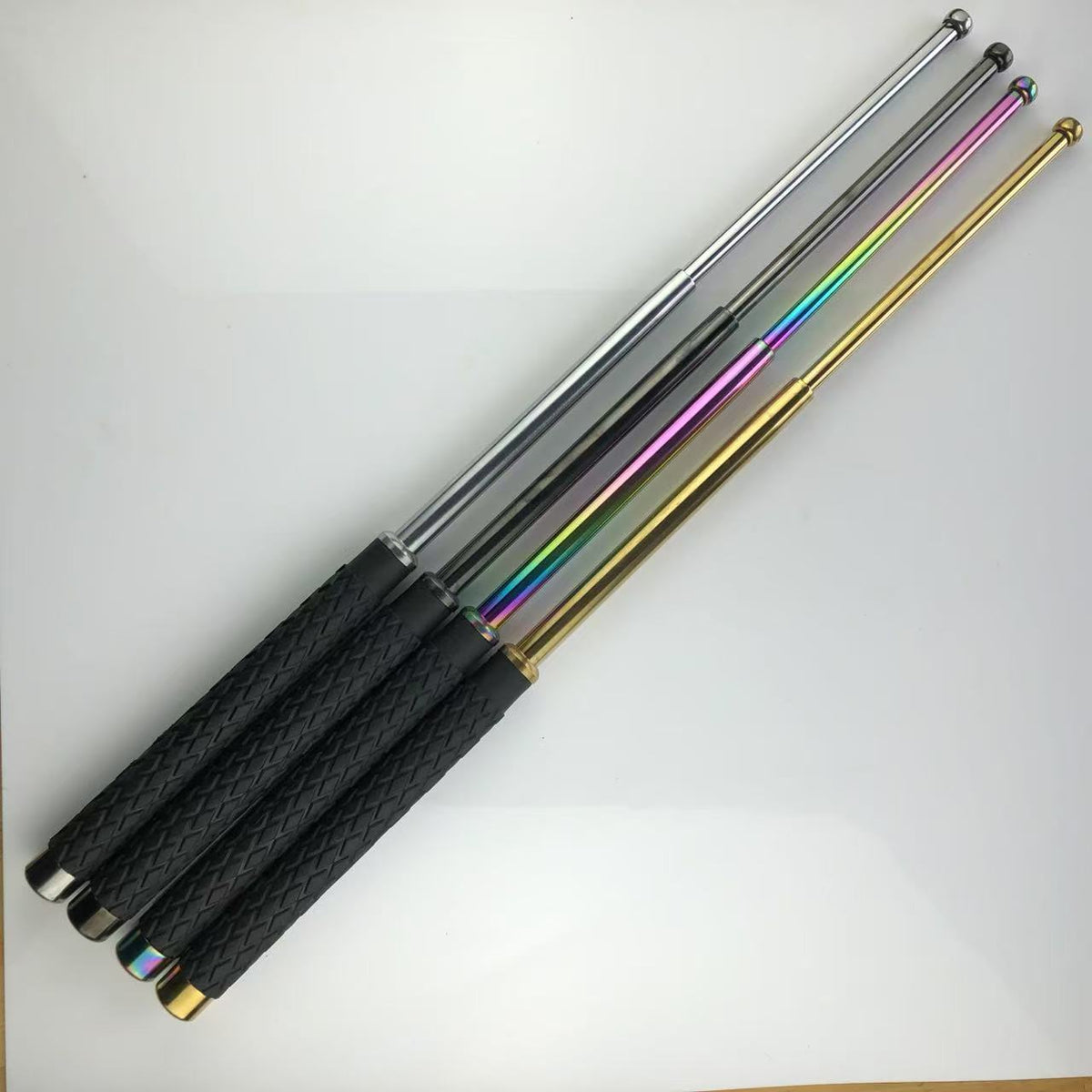 Self-defense three-section telescopic stick