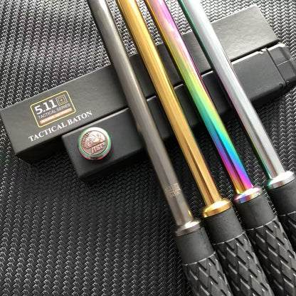 Self-defense three-section telescopic stick