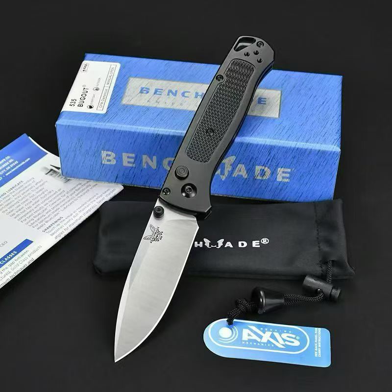 BM 535 Classic Tactical Knife, Camping Survival Pocket Knife, EDC Self‑Defense Tool