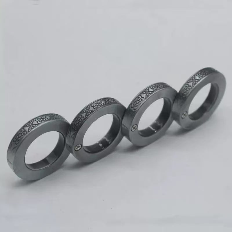ZINC ALLOY FOLDING BRASS KNUCKLES SELF-DEFENSE TOOL