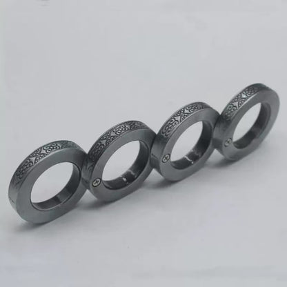 ZINC ALLOY FOLDING BRASS KNUCKLES SELF-DEFENSE TOOL