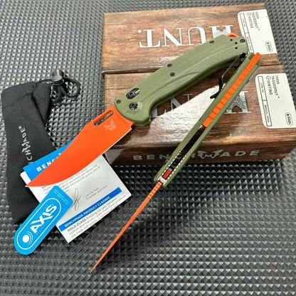 Butterfly 15535 Folding Knife, Green G10 Handle