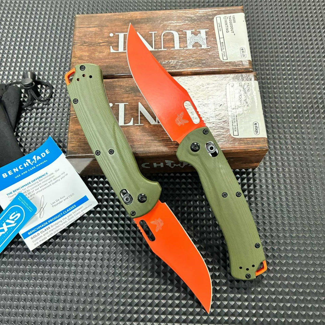 Butterfly 15535 Folding Knife, Green G10 Handle