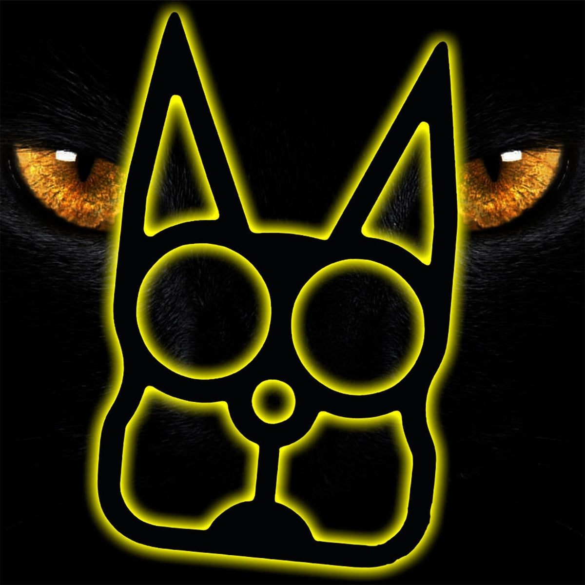 Black Cat Self Defense Keychain