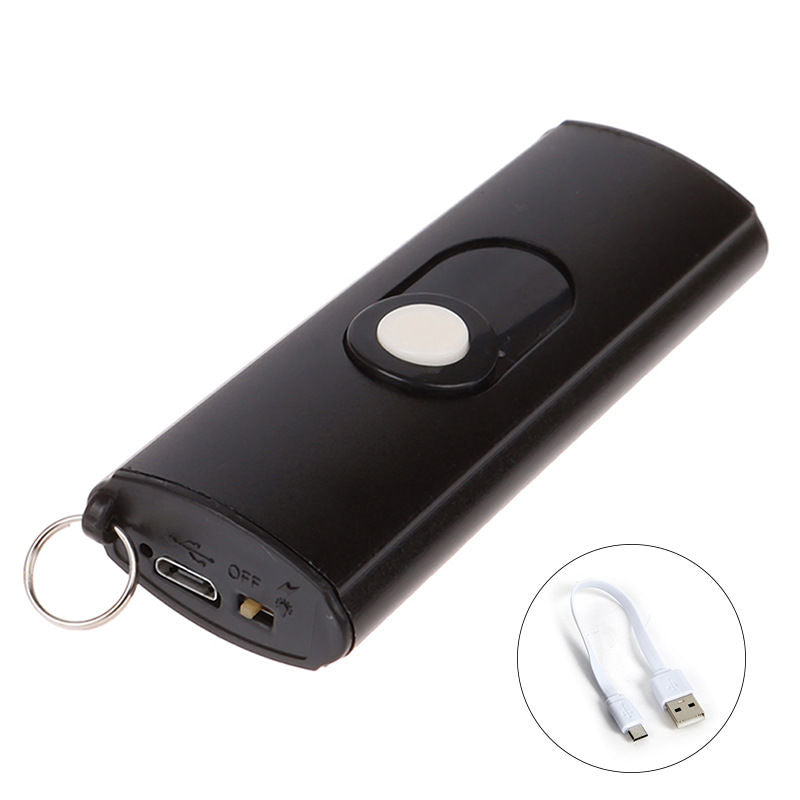 1602 Mini UsB Tactical Flashlight Stun Gun Keychain