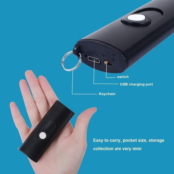 1602 Mini UsB Tactical Flashlight Stun Gun Keychain