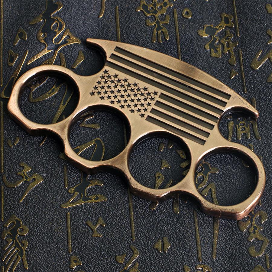 Non-slip Line Knuckle Duster Self-Defense EDC Tool