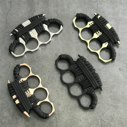 Non-slip Line Knuckle Duster Self-Defense EDC Tool
