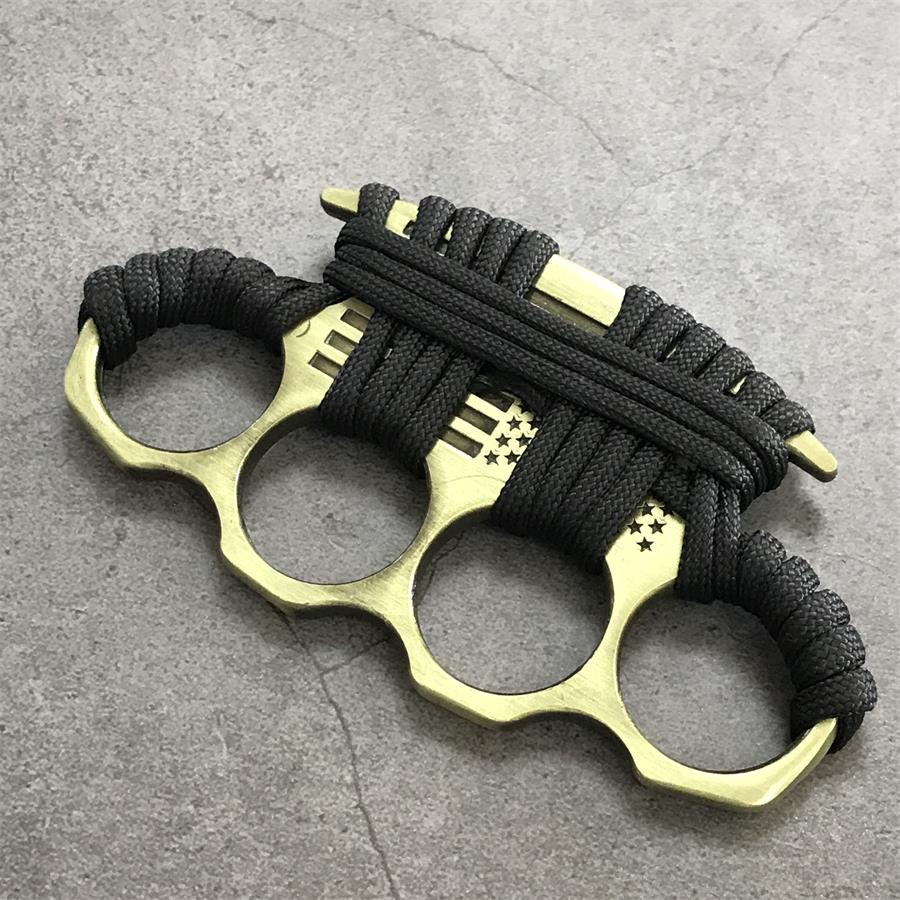 Non-slip Line Knuckle Duster Self-Defense EDC Tool