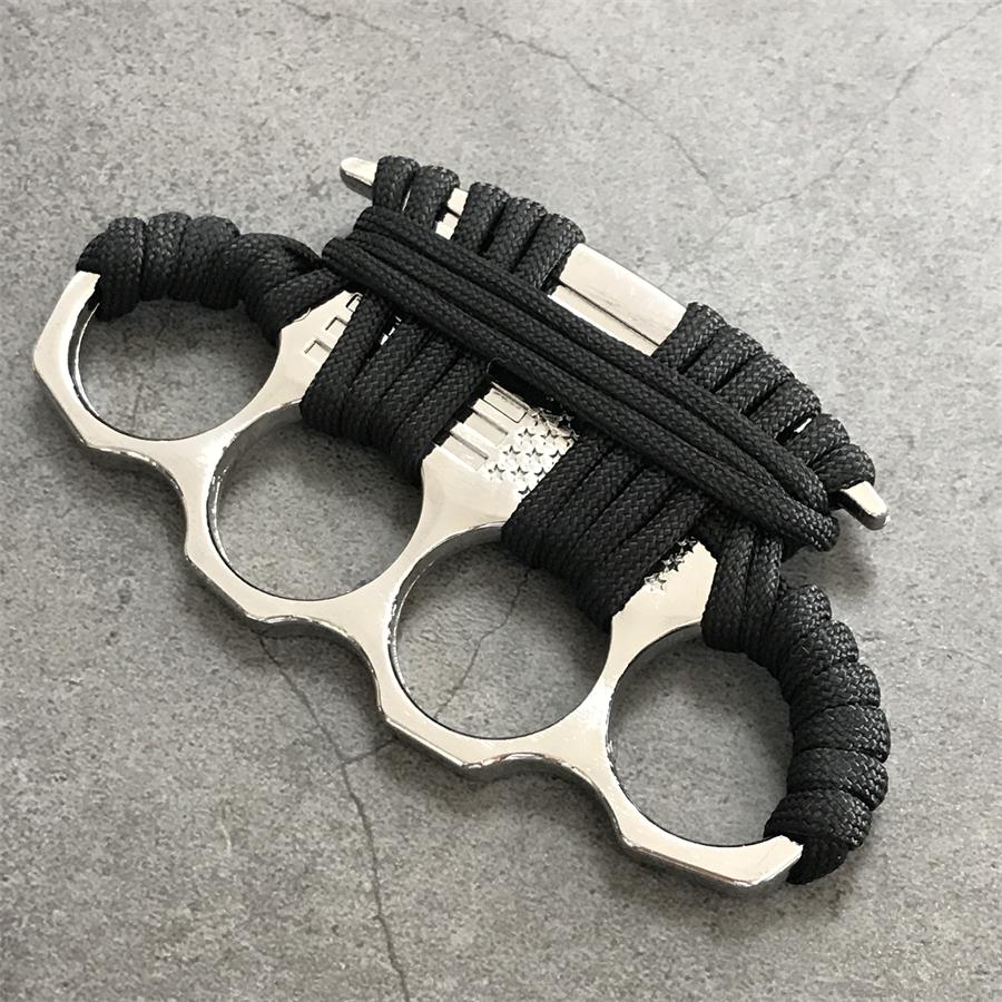 Non-slip Line Knuckle Duster Self-Defense EDC Tool