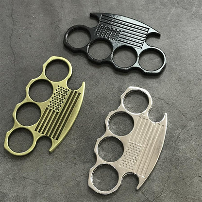 Non-slip Line Knuckle Duster Self-Defense EDC Tool