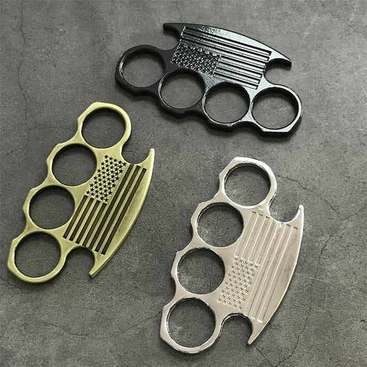 Non-slip Line Knuckle Duster Self-Defense EDC Tool