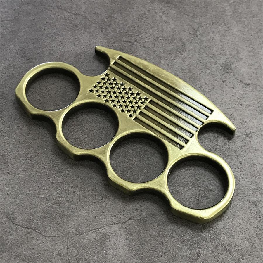 Non-slip Line Knuckle Duster Self-Defense EDC Tool