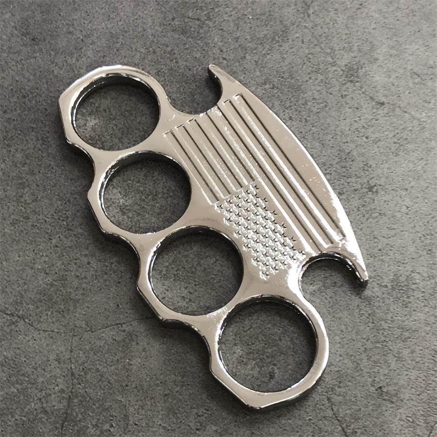 Non-slip Line Knuckle Duster Self-Defense EDC Tool