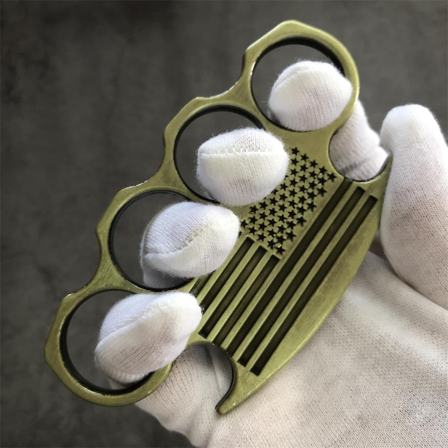 Non-slip Line Knuckle Duster Self-Defense EDC Tool