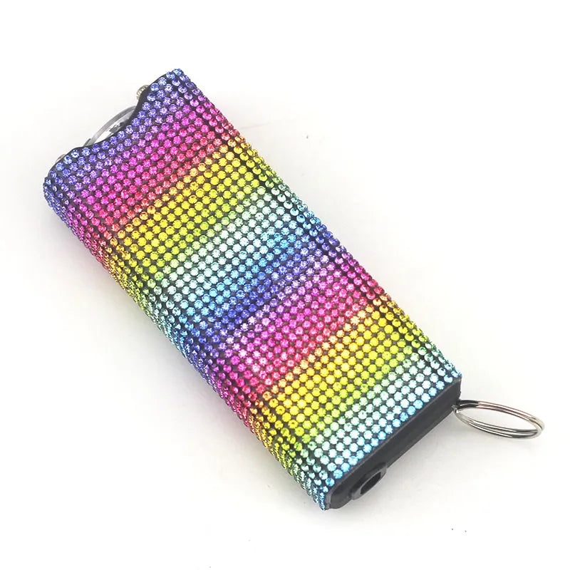 Bling-Jeweled Stun Gun Electroshocker Self Defense Keychain