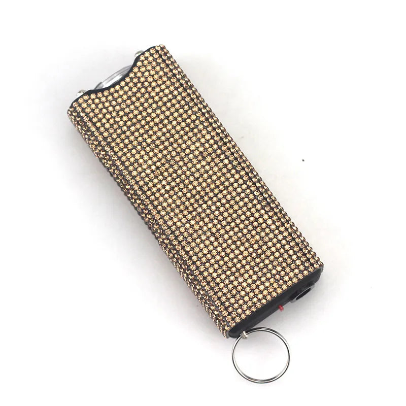 Bling-Jeweled Stun Gun Electroshocker Self Defense Keychain