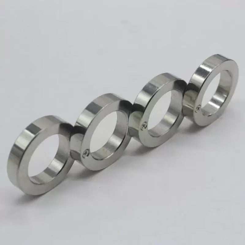 ZINC ALLOY FOLDING BRASS KNUCKLES SELF-DEFENSE TOOL