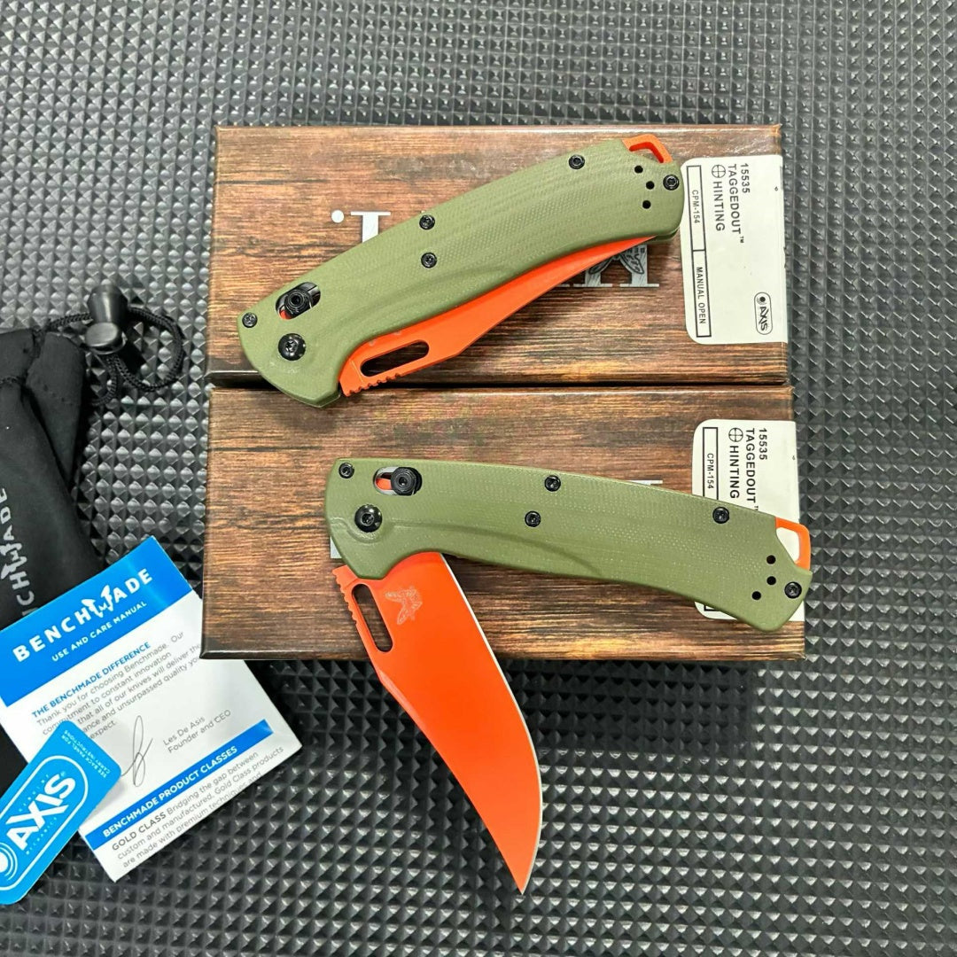 Butterfly 15535 Folding Knife, Green G10 Handle