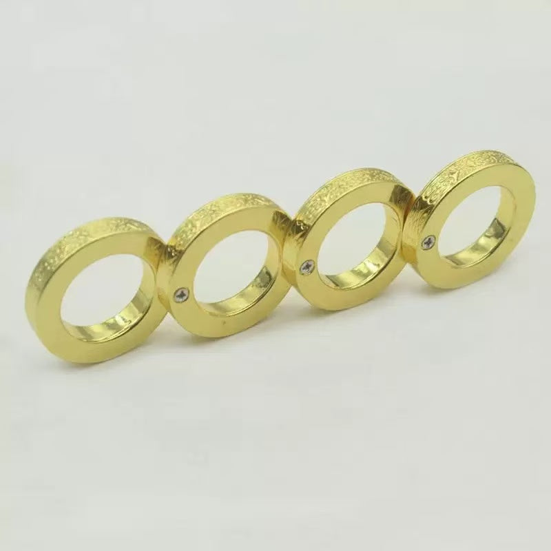ZINC ALLOY FOLDING BRASS KNUCKLES SELF-DEFENSE TOOL