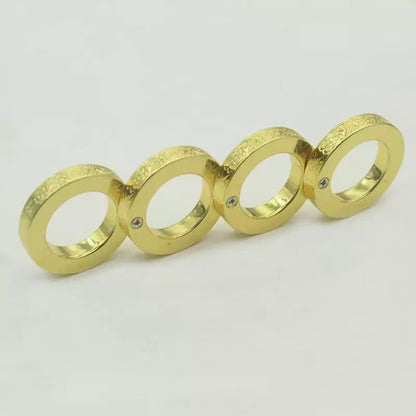 ZINC ALLOY FOLDING BRASS KNUCKLES SELF-DEFENSE TOOL