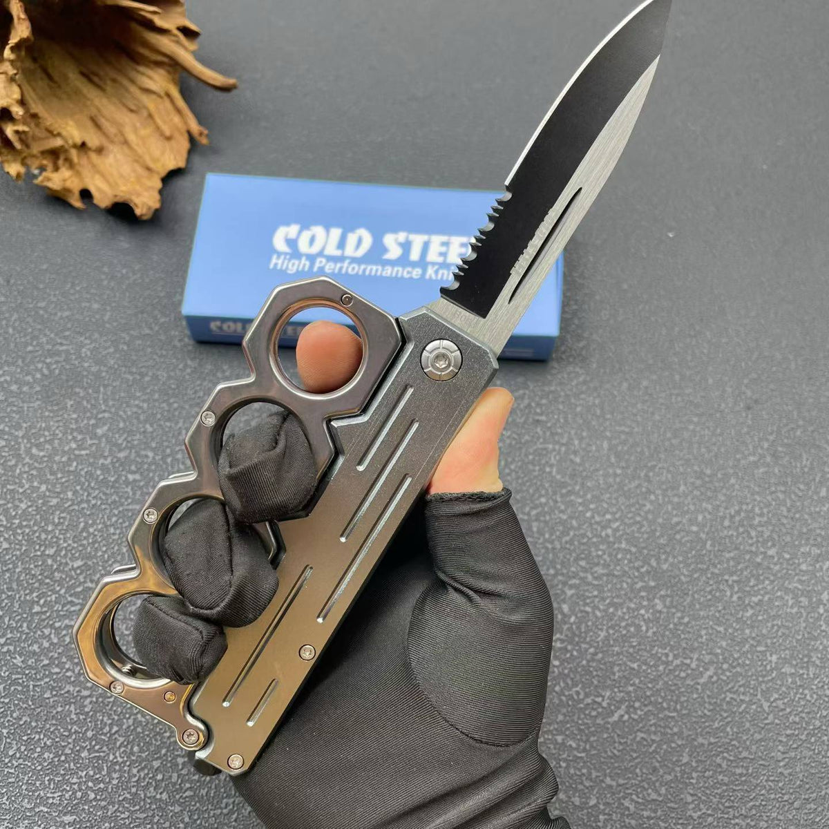 Knuckle style Tactical spring Assisted Open Folding Pocket Knife